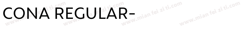 CONA REGULAR字体转换